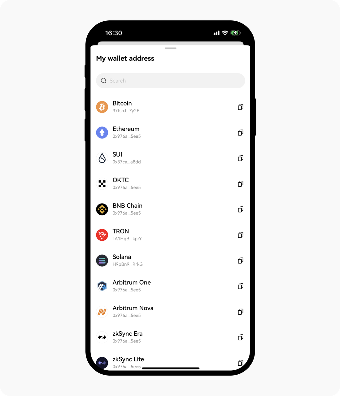 Wallet Address App
