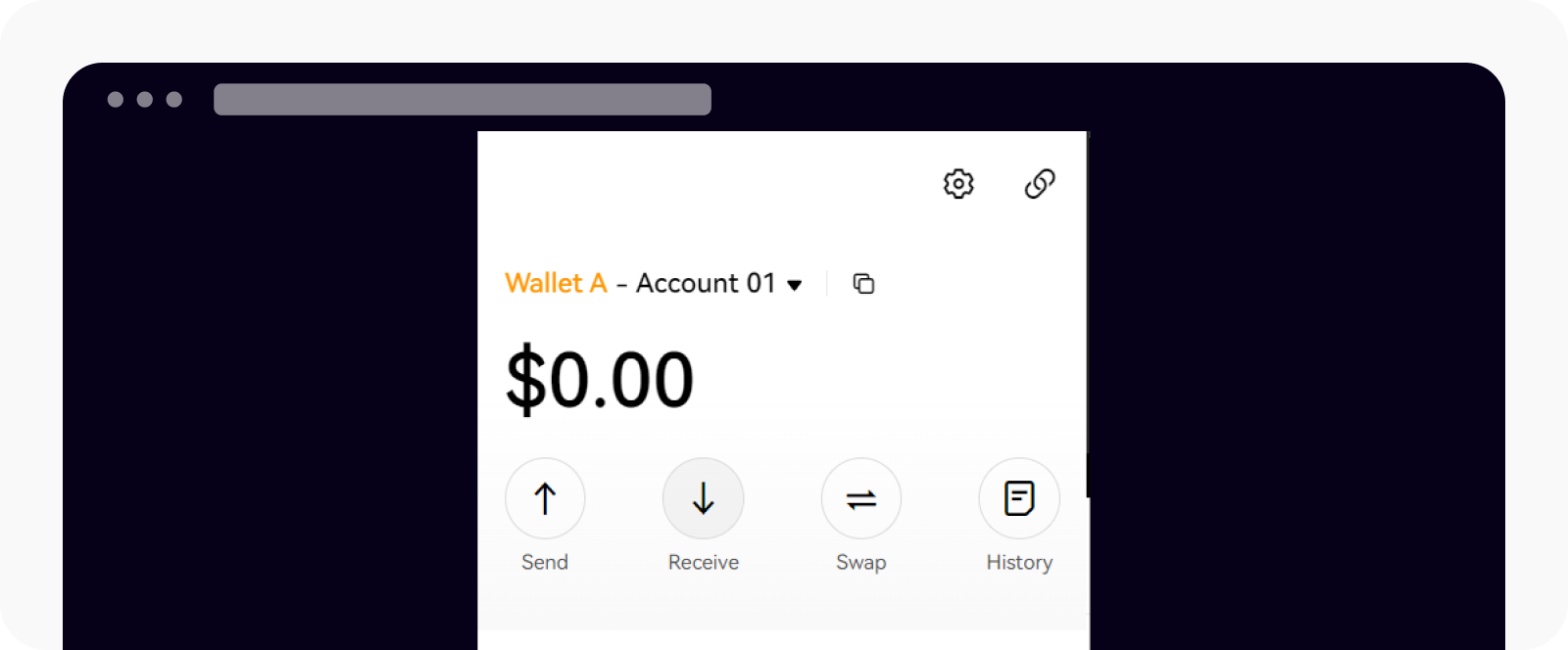 Wallet extension Receive