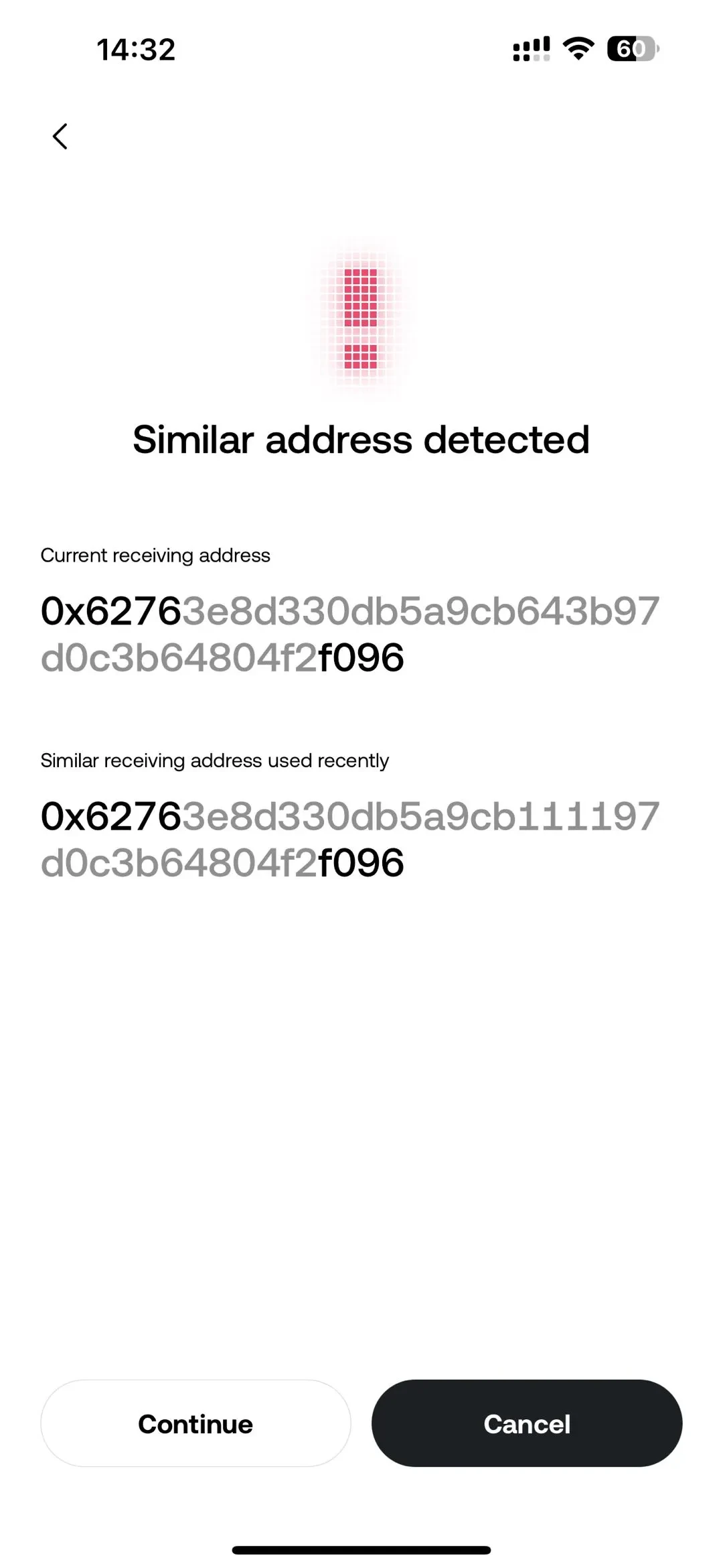 Similar address scams