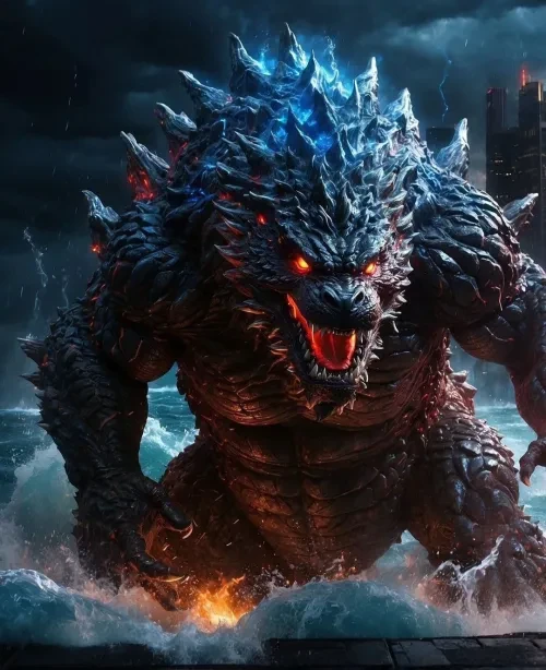 Godzilla angry