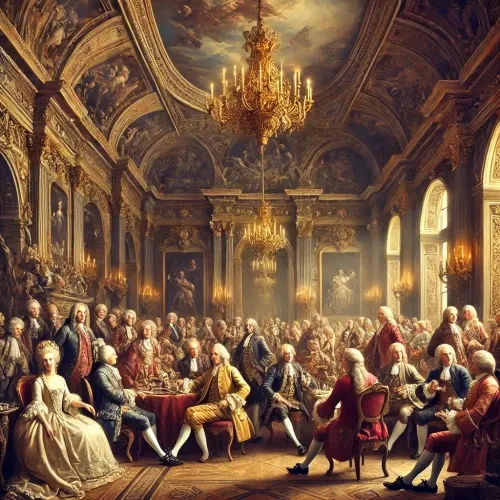 The Noble Gathering – A Rococo-Era Masterpiece