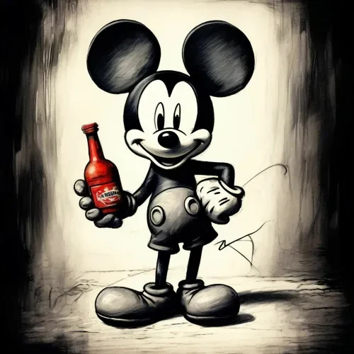 Mickey Mouse drawing
