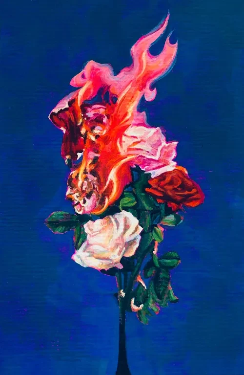 burn myself flowers