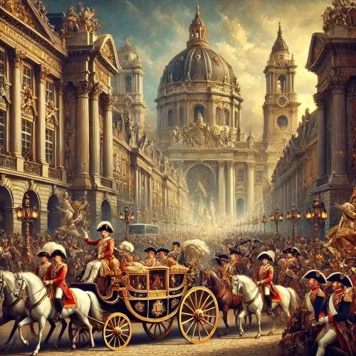 The Royal Procession – A Masterpiece of Aristocratic Splendor