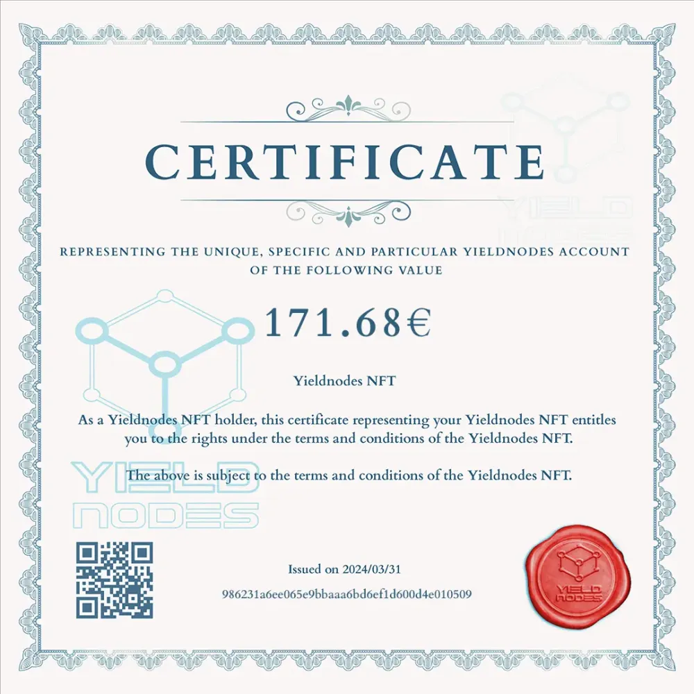 Yieldnodes NFT 171.68€ #10836