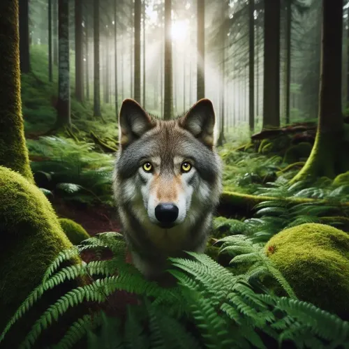 A wolf in the forest #18