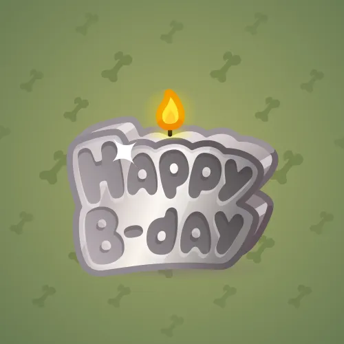 B-Day Candle #1673