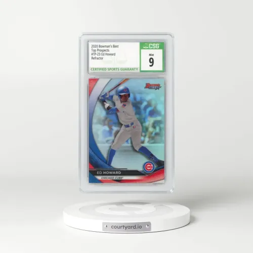 2020 Bowman's Best #TP-23 Ed Howard - Refractor (CSG 9 MINT)