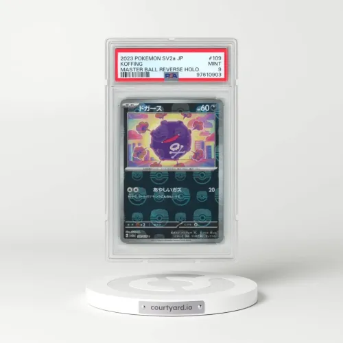 2023 Pokémon Sv2a-Pokemon 151 #109 Koffing - Reverse Holo Master Ball (PSA 9 MINT)