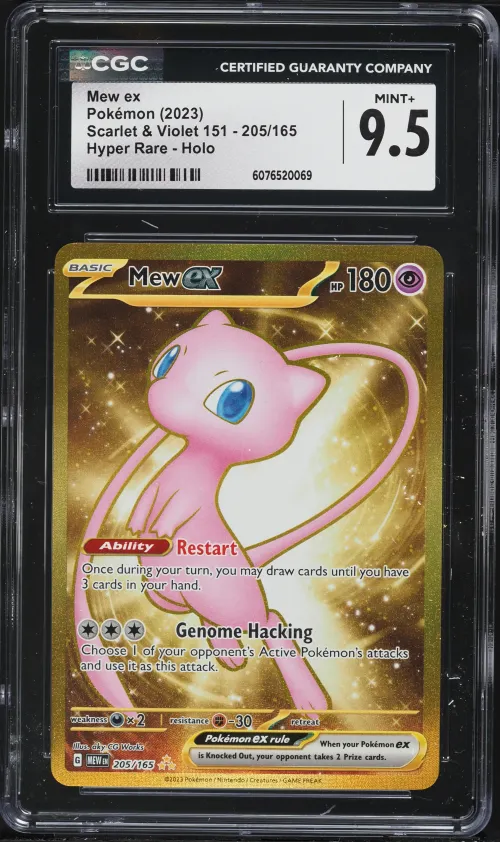 2023 #205 Mew EX CGC 9.5 Mew EN-