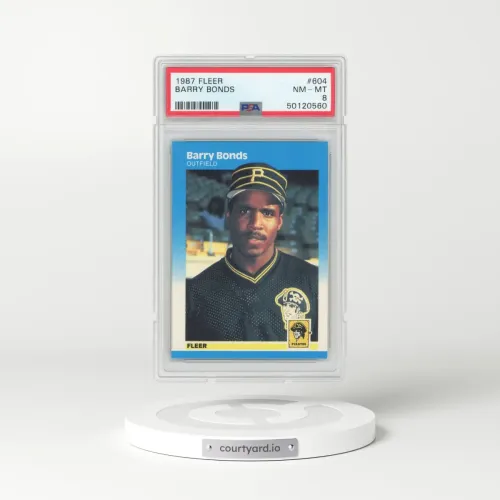 1987 Fleer #604 Barry Bonds (PSA 8 NM-MT)