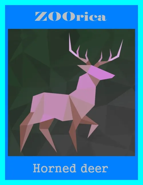 HORNED DEER #5