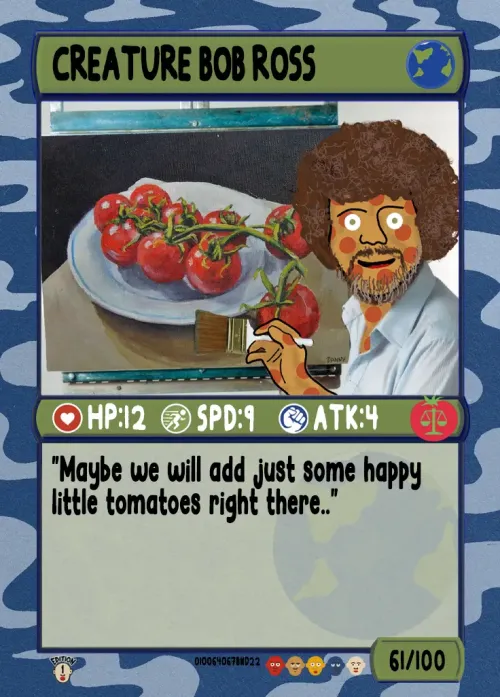 Creature Bob Ross #1121