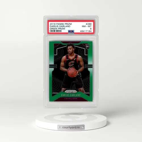 2019 Panini Prizm #288 Darius Garland - Green Prizm (PSA 8 NM-MT)