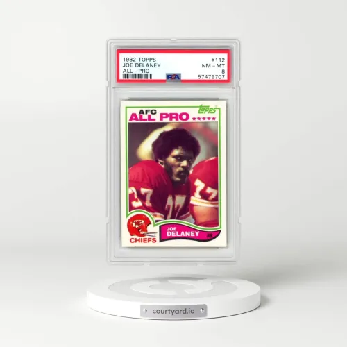 1982 Topps #112 Joe Delaney - All-Pro (PSA 8 NM-MT)