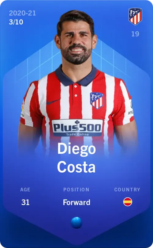 Diego Costa 2020-21 • Super Rare 3/10