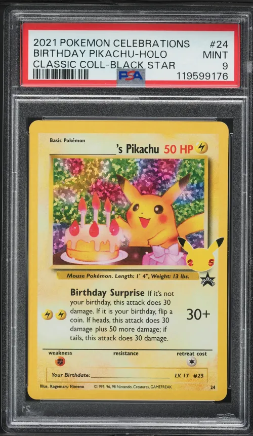 2021 #24 Birthday Pikachu-Holo P