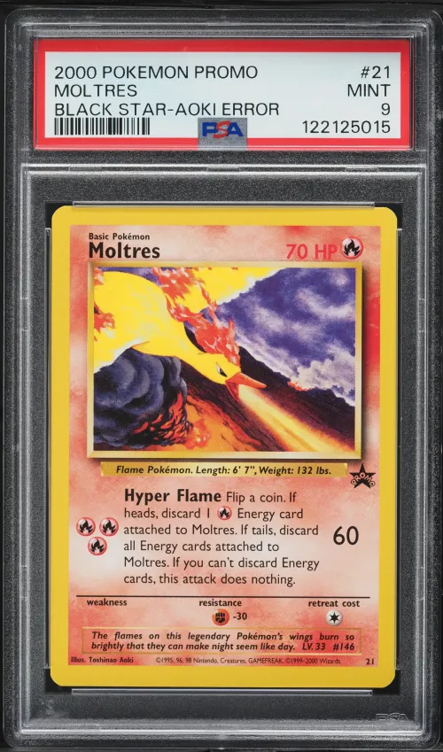 2000 #21 Moltres PSA 9 Promo Bla