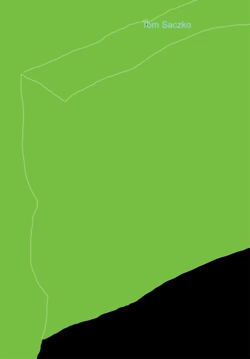 green sky and steep slope #62