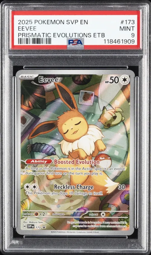 2025 #173 Eevee PSA 9 Svp EN-SV 