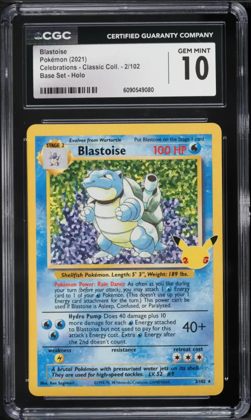 2021 #2 Blastoise-Holo CGC 10 Ce