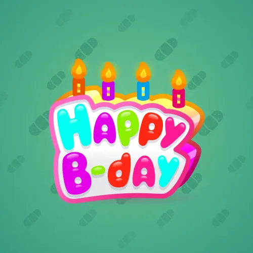 B-Day Candle #62008