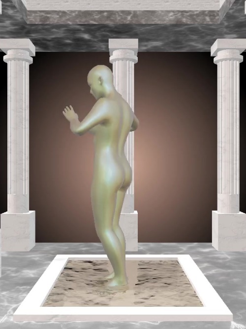 The Robotic Olive Rust Woman #4833