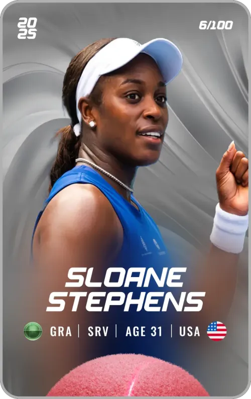 Sloane Stephens - Silver - Service #176587