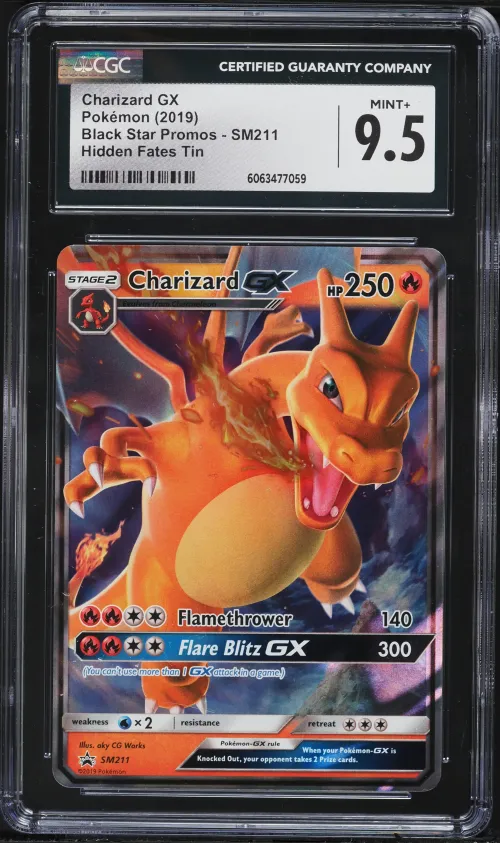 2019 #SM211 Charizard GX CGC 9.5
