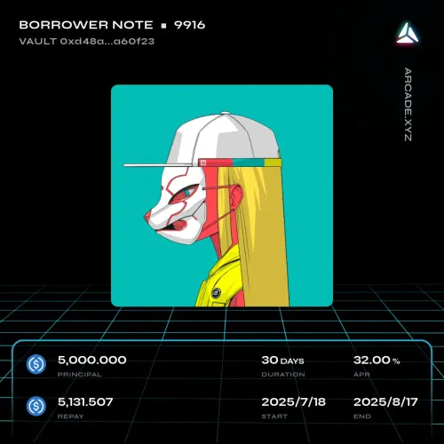 Arcade.xyz Borrower Note #9916