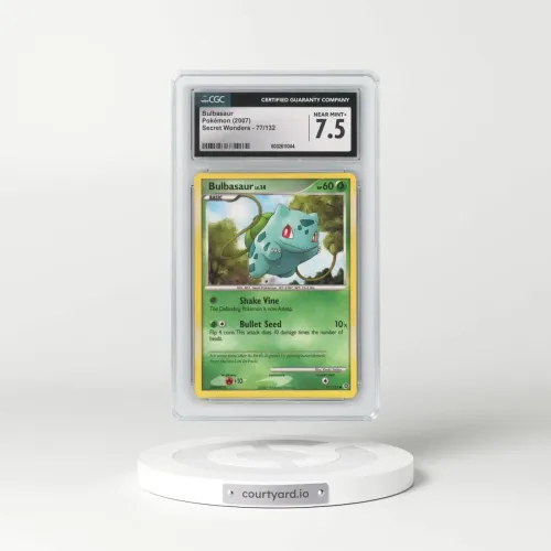 2007 Secret Wonders #77/132 Bulbasaur (CGC 7.5 NM+)