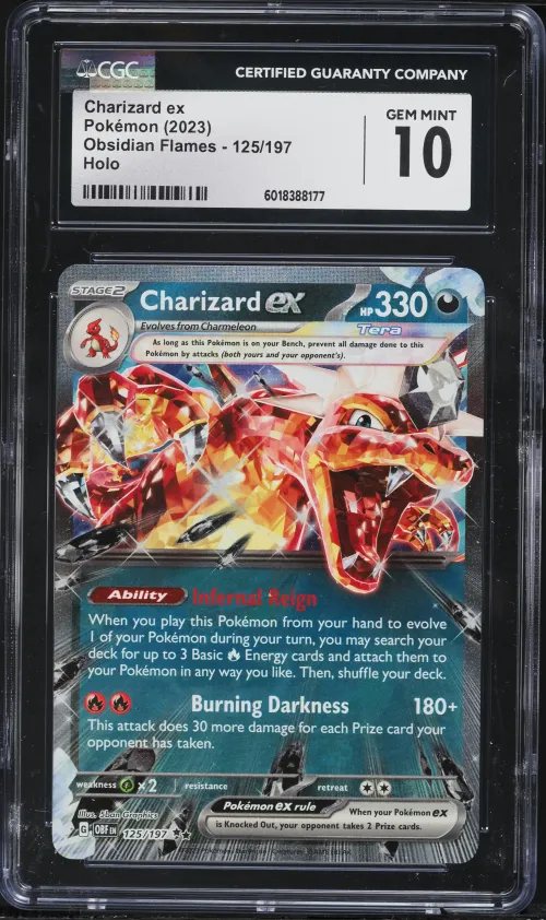 2023 #125 Charizard EX CGC 10 Ob