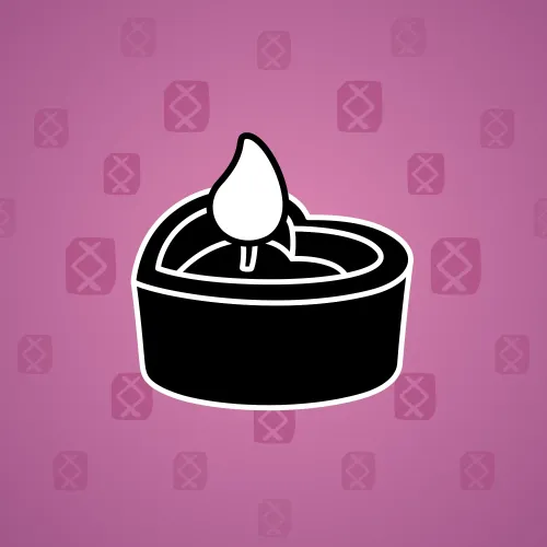 Love Candle #5196