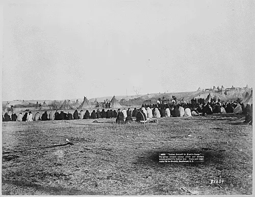 Council of Sioux chiefs and leaders that settled the Indian wars, Pine Ridge, South Dakota #54