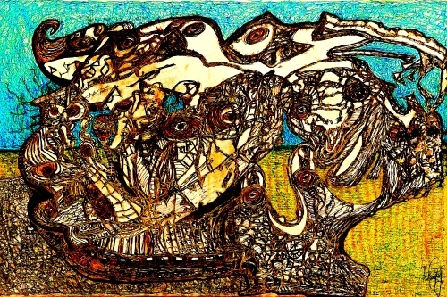 An owl and his friends on an island in the yellow sea #17