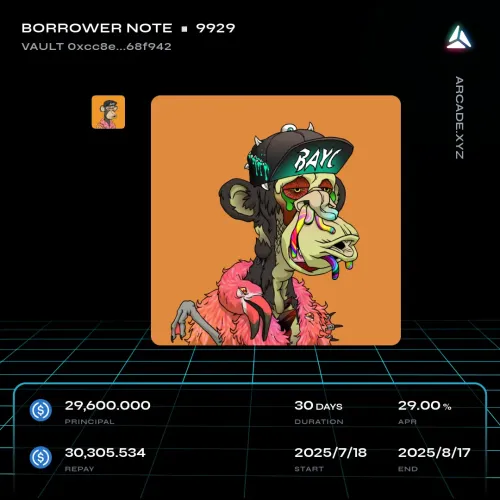 Arcade.xyz Borrower Note #9929