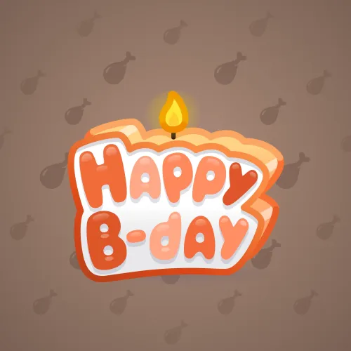 B-Day Candle #11330
