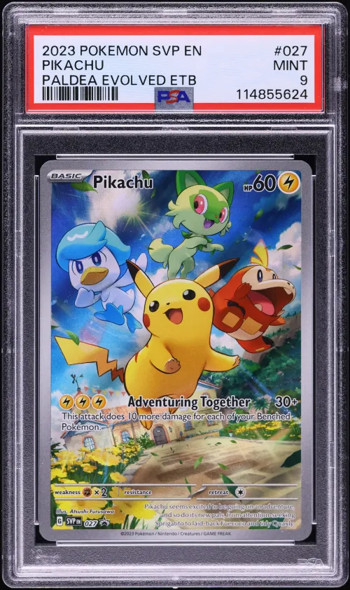2023 #027 Pikachu PSA 9 Svp EN-S