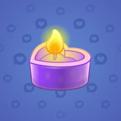 Love Candle #9921