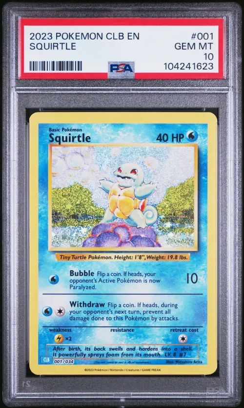 2023 #001 SQUIRTLE PSA 10 POKEMO