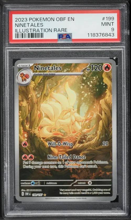 2023 #199 Ninetales PSA 9 Obf EN