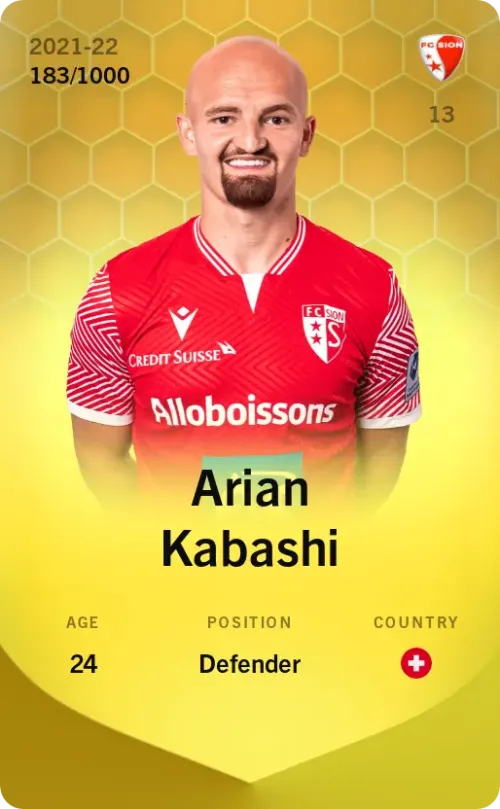 Arian Kabashi 2021-22 • Limited 183/1000