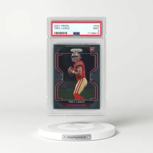 2021 Panini Prizm #333 Trey Lance (PSA 9 MINT)