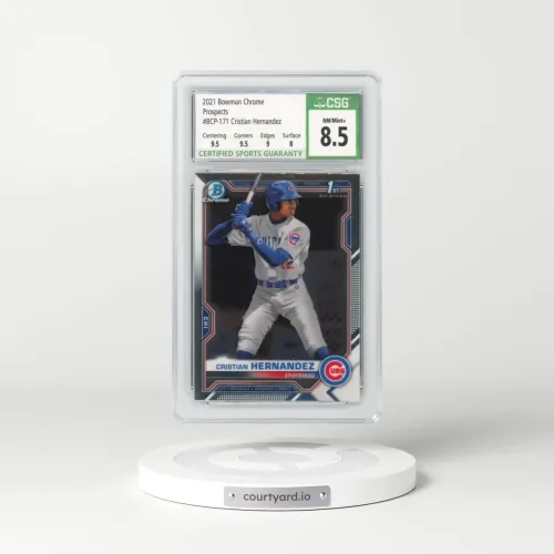 2021 Bowman Chrome #BCP-171 Cristian Hernandez (CSG 8.5 NM-MT+)