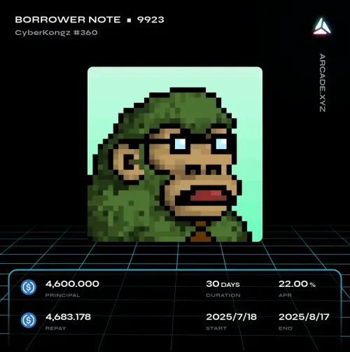 Arcade.xyz Borrower Note #9923