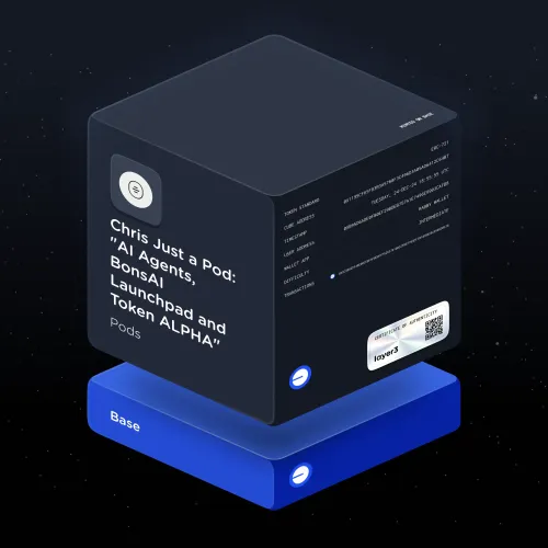 Chris Just a Pod: "AI Agents, BonsAI Launchpad and Token ALPHA" #7626106