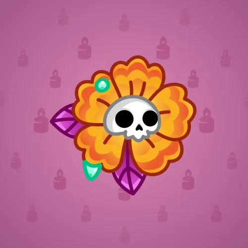 Skull Flower #12896