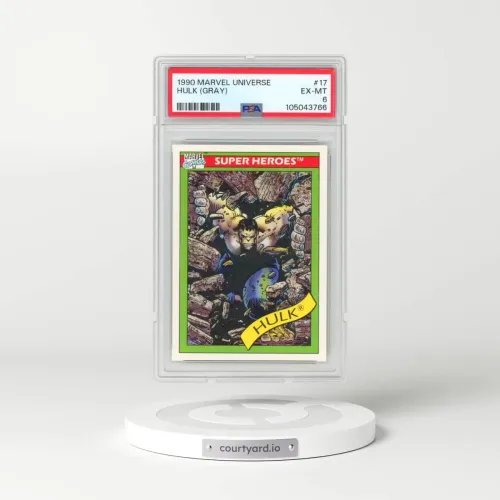 1990 Marvel Universe #17 Hulk (Gray) (PSA 6 EX-MT)
