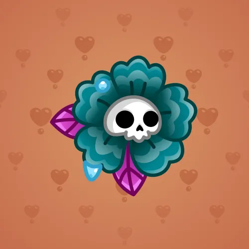 Skull Flower #2405