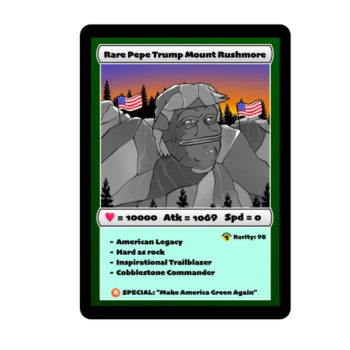 Rare Trump Pepe Mount Rushmore